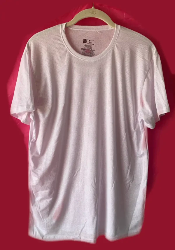 Hanes X-Temp™ White Mesh T-Shirt - Image 3