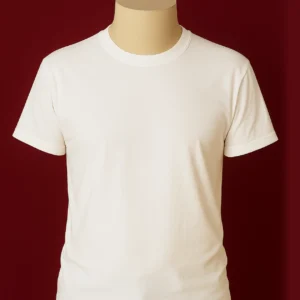JenPen 5 Pcs Unisex Sublimation Shirts Bulk Blank Polyester T Shirt White Crew Neck Short Sleeve for Women Men Adult